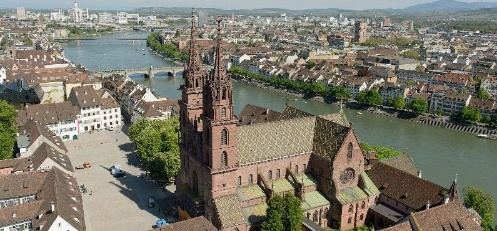 Luftbild vom Basler Münster