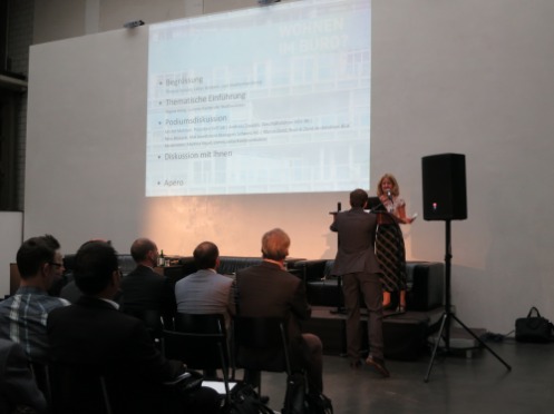 Präsentation im Rahmen eines Anlasses zur Umnutzung von Büro- und Gewerbeflächen zu Wohnfläche (Copyright Kantons- und Stadtentwicklung) 